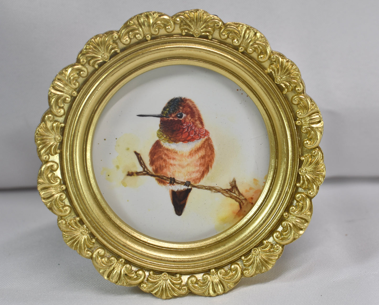 3-inch Mini Rufous Hummingbird Frame