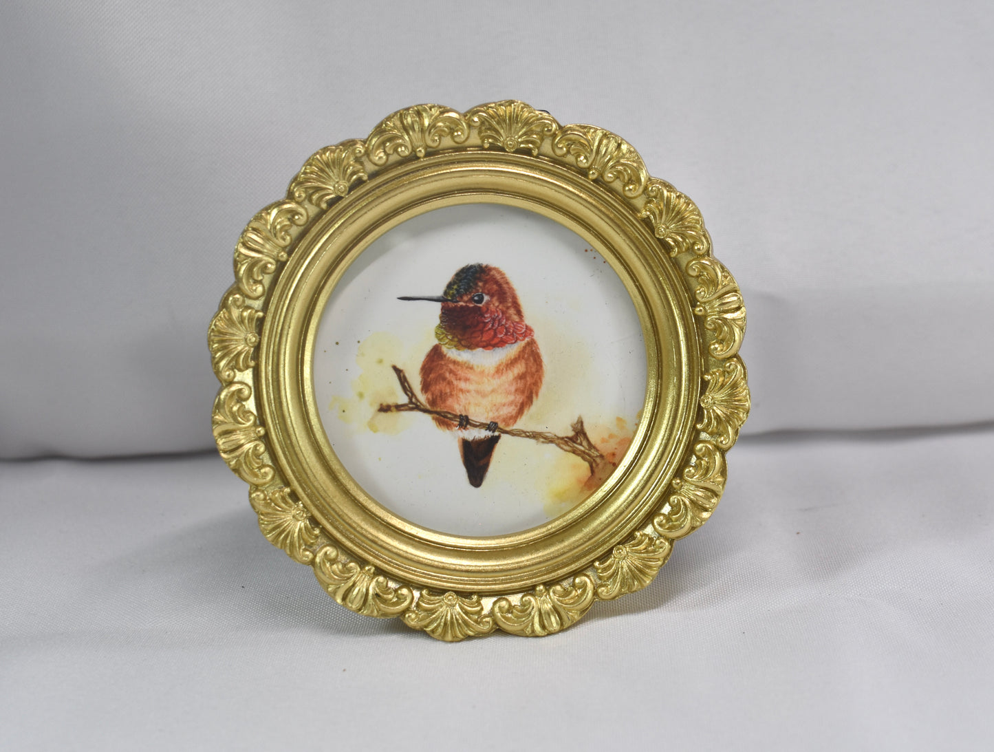 3-inch Mini Rufous Hummingbird Frame