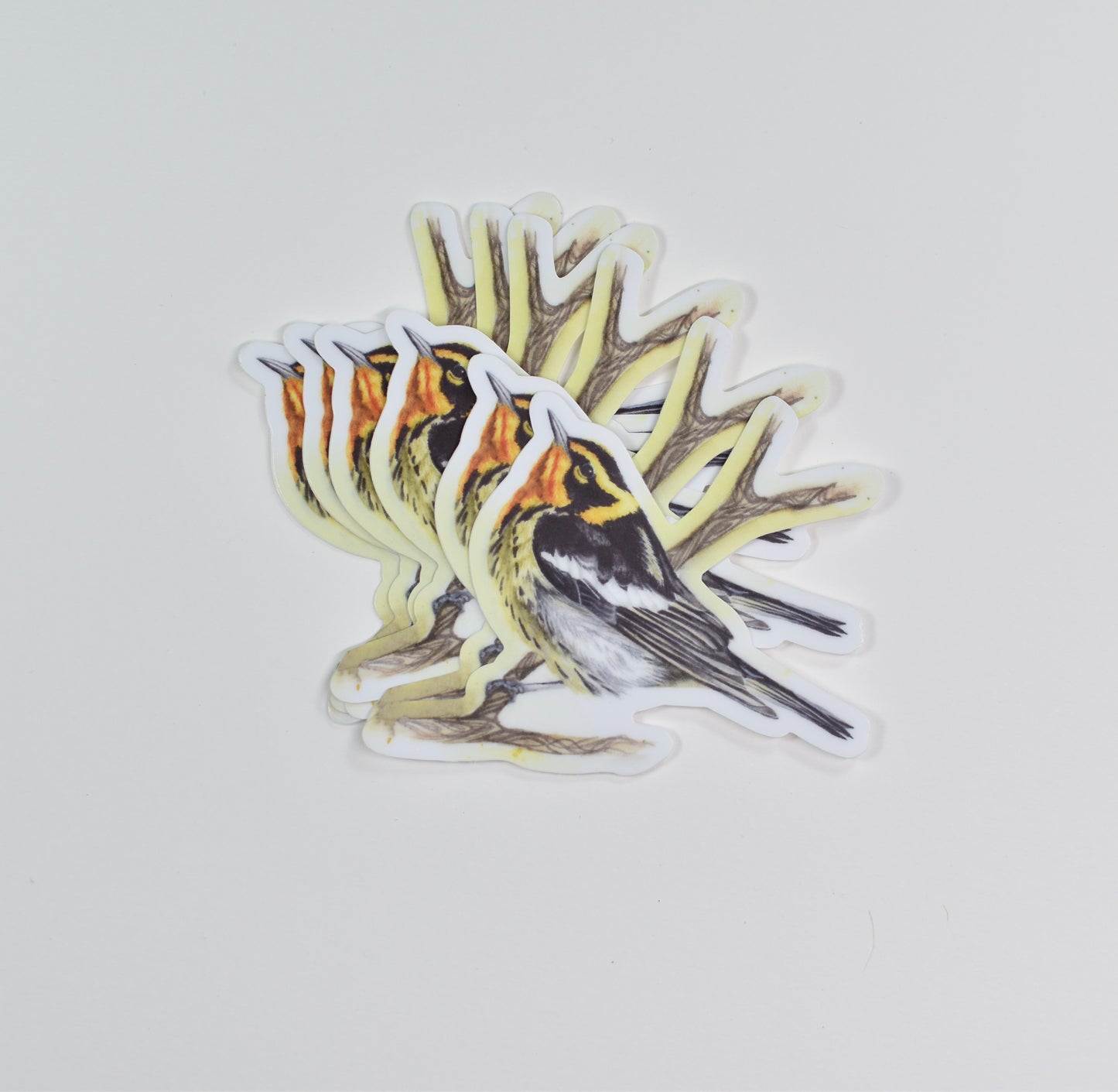 Blackburnian Warbler (Male) Die-Cut Sticker