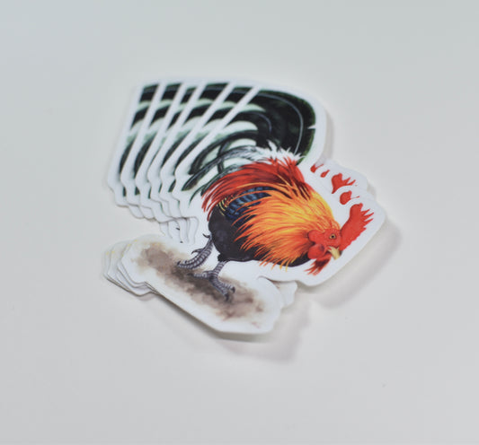 Junglefowl (Male) Die-Cut Sticker